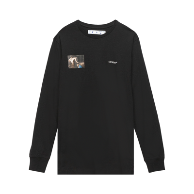 Pre-owned Off-white Caravaggio Angel Long-sleeve Tee 'black'