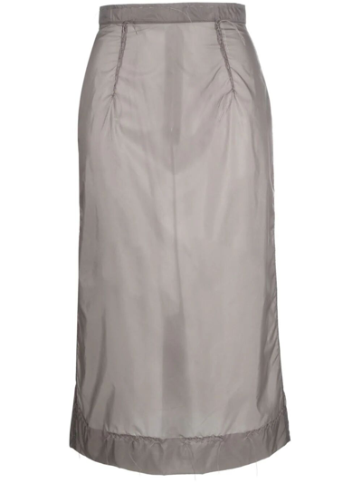 Maison Margiela Midi Skirt Clothing In Grey