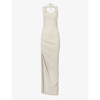 Srvc Gray Shifter Maxi Dress In Ghost