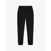 Reiss Mens Black Premier Drawstring Woven Jogging Bottoms