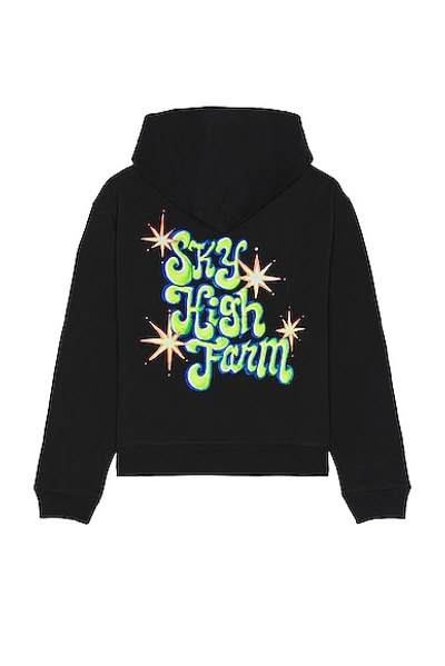 Sky High Farm Workwear Unisex Ally Bo Perennials Printed Hoodie Knit In Black
