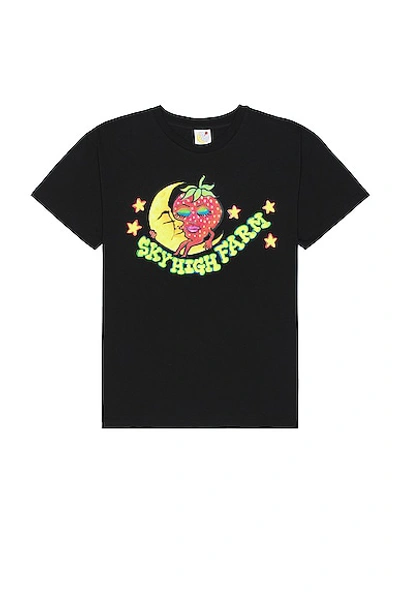 Sky High Farm Workwear U Ally Bo Perennials Print Short Sleeves T-shirt In Black