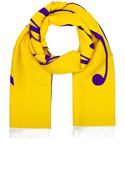 Burberry Football Scarf In Pear