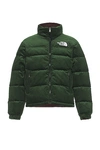 The North Face 92 Reversible Nuptse Down Puffer Jacket In Green