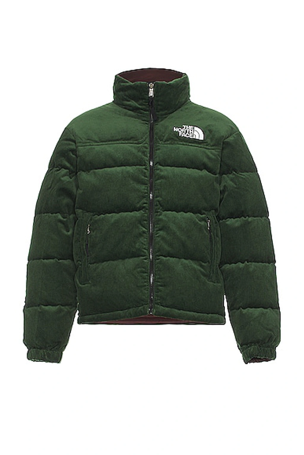 The North Face 92 Reversible Nuptse Down Puffer Jacket In Green In