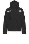 The North Face Mens Black Gtx Mountain Logo-print Shell Jacket