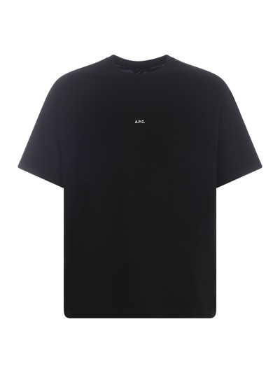 Apc Black Cotton T-shirt