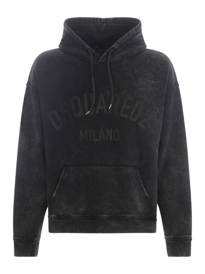 Dsquared2 Hooded Sweatshirt  In Grigio Antracite