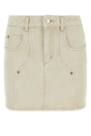 Isabel Marant Étoile Isabel Marant Etoile Vesna Denim Mini Skirt In Beige O Tan