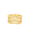 JUVELL JUVELL 18K PLATED CZ RING