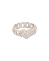 Juvell 18k Plated Cz Heart Ring