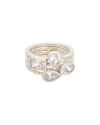 JUVELL JUVELL 18K PLATED CZ RING