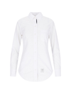 Thom Browne Classic Button-down Poplin Shirt In White
