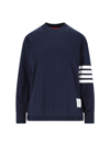 Thom Browne 4-bar Stripe Long-sleeve T-shirt In Blue