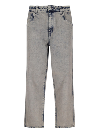 Dime Gray Relaxed Jeans In Overdyed Taupe