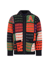 Awake Ny Stadium Patchwork Zip Cardigan In Multi
