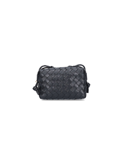 Bottega Veneta Mini Cross-body 'loop' Bag In Black  
