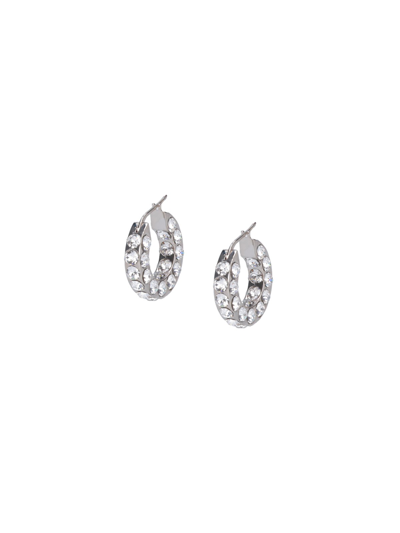 Amina Muaddi 'jahuni' Earrings In Silver