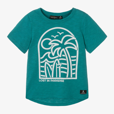 Rock Your Baby Babies' Green Cotton Lost In Paradise T-shirt