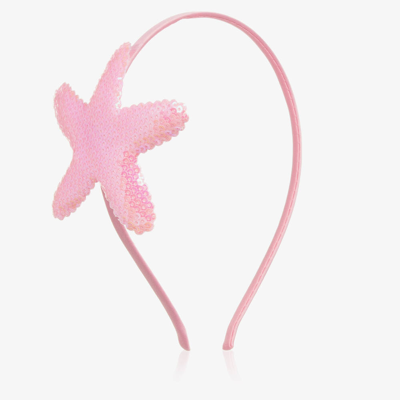 Stella Cove Kids' Girls Pink Sequin Starfish Hairband