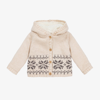 THE LITTLE TAILOR IVORY KNITTED FAIR ISLE JACKET