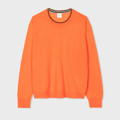 Paul Smith Womens Knitted Sweater Crew Neck In Orange