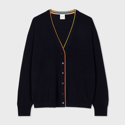 Paul Smith Womens Knitted Cardigan Button Thru In Black