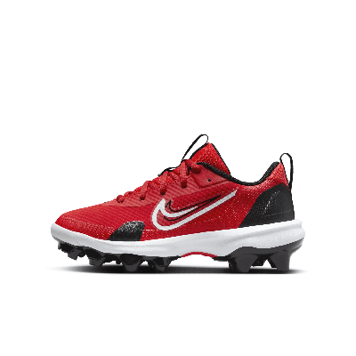 Nike Force Trout 9 Pro Mcs Big Kids' Baseball Cleats In White/university Red/light Crimson