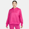 Nike Women's Therma-fit One Pullover Hoodie (plus Size) In Pink