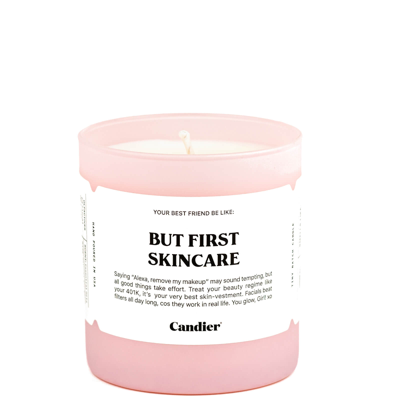 Candier But First Skincare Candle 255g In Pink
