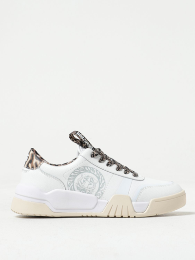 Just Cavalli Tiger Head-motif Low-top Sneakers In White