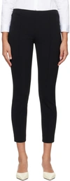The Row Kosso Seamed Stretch-wool Leggings In Black