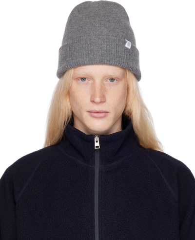 Norse Projects Ribbed-knit Wool Beanie In 1500 Grey Melange