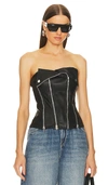 SUPERDOWN X BRIDGET DANI FAUX LEATHER CORSET