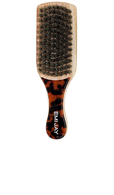 Emi Jay Mini Boar Bristle Brush In Brown