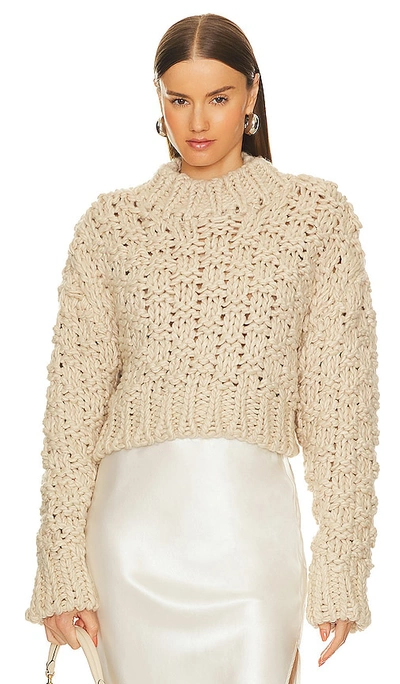 Lovers & Friends X Bridget Jolene Knit Sweater In Cream
