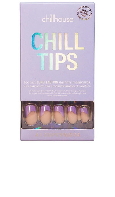 Chillhouse Ai Supernova Square Chill Tips Press-on Nails In Lavender