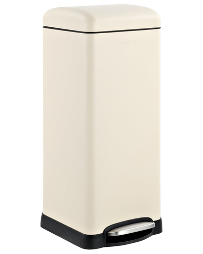 Jonathan Y Betty Retro Almond 8 Gallon Step Open Trash Can