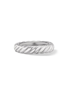 DAVID YURMAN WOMEN'S SCULPTED CABLE BAND RING IN 18K WHITE GOLD