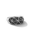 DAVID YURMAN MEN'S TORQUED FACETED SIGNET RING IN STERLING SILVER