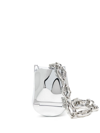 PUBLISHED BY SILVER-TONE CHROME LOGO-ENGRAVED CROSS BODY BAG