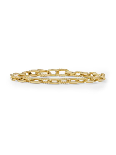 David Yurman Men's Dy Madison Chain Bracelet In 18k Yellow Gold