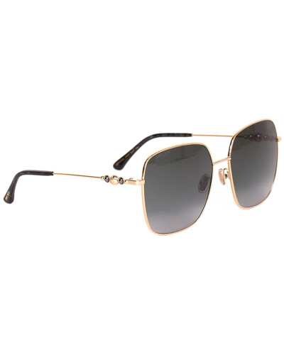 Jimmy Choo Women's Amora/f/sk 60mm Sunglasses In Gold