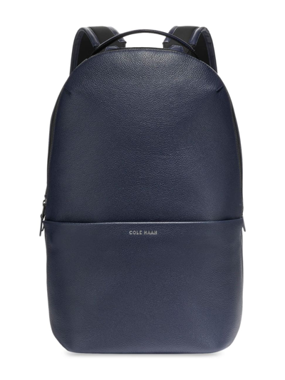 Cole Haan Men's Triboro Leather Commuter Backpack In Navy Blazer