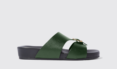 Scarosso Dodi Sandals In Green - Calf