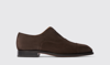 SCAROSSO SCAROSSO SALVATORE BROWN SUEDE - MAN OXFORDS BROWN