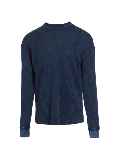 Nsf Men's Motor Acid Wash Sweatshirt In Acid Midnight