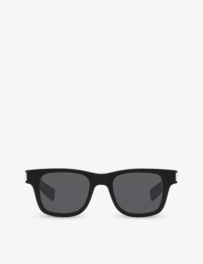 Saint Laurent Womens Sl564 Square-frame Acetate Sunglasses