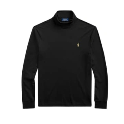 Ralph Lauren Menswear Lsturtlem2-long Sleeve Pullover In Black