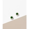 ZOE AND MORGAN STELLA SILVER CHROME DIOPSIDE EARRINGS